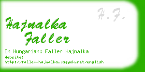 hajnalka faller business card